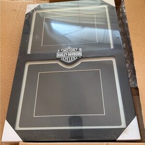 Vintage NWT Harley Davidson Double Picture Frame Shadow Box